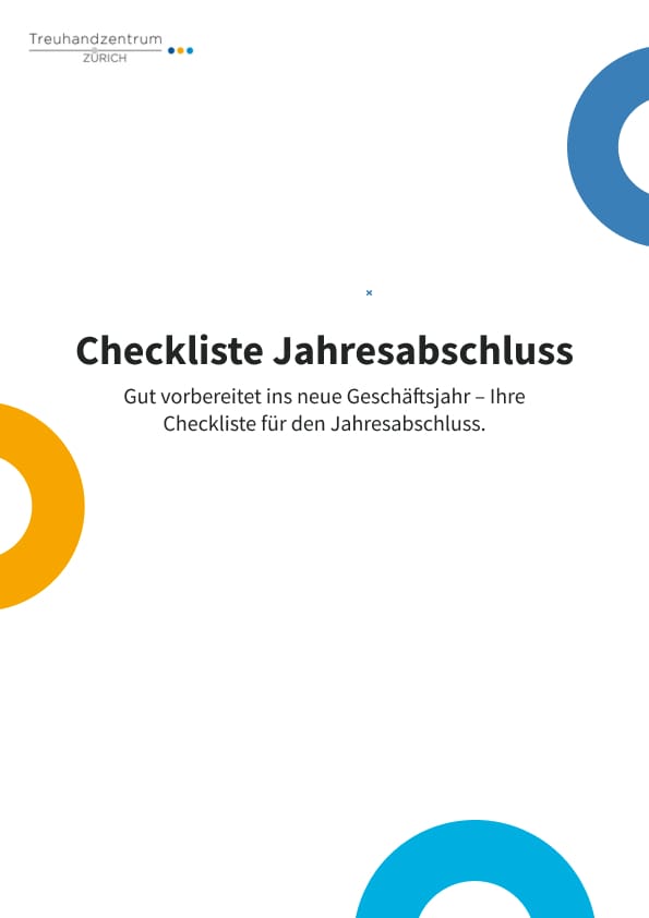 Deckblatt Jahresabschluss-Checkliste für KMU