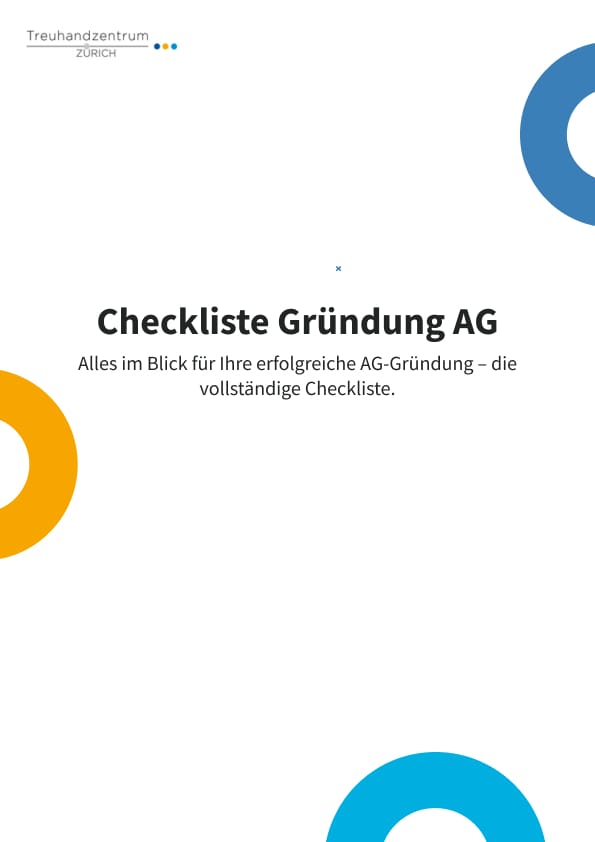 Deckblatt Checkliste Gründung AG