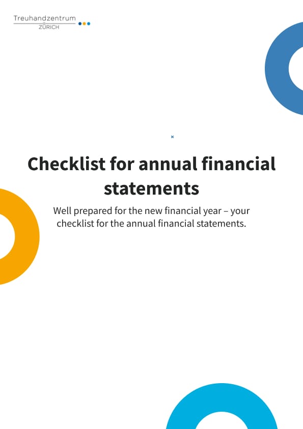 Deckblatt Annual Financial Statement Checklist for SMEs